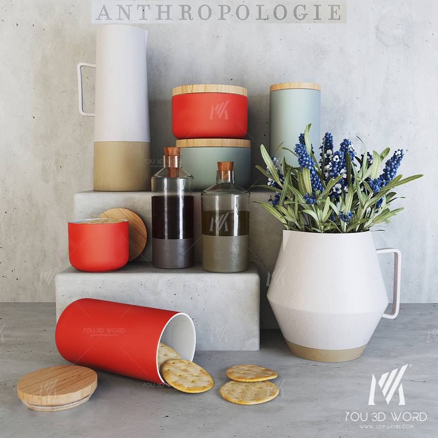 Anthropologie Kitchen Set